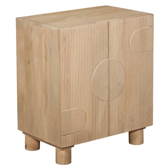 Wyld Haus Buffalo Small Natural Mango Wood 2 Door Cabinet
