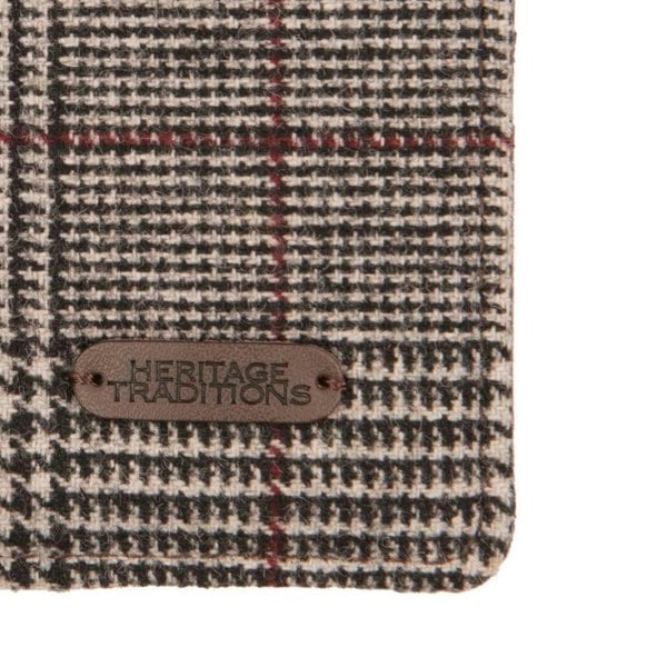 Heritage Traditions Tweed Wallet with Leather Effect Detail