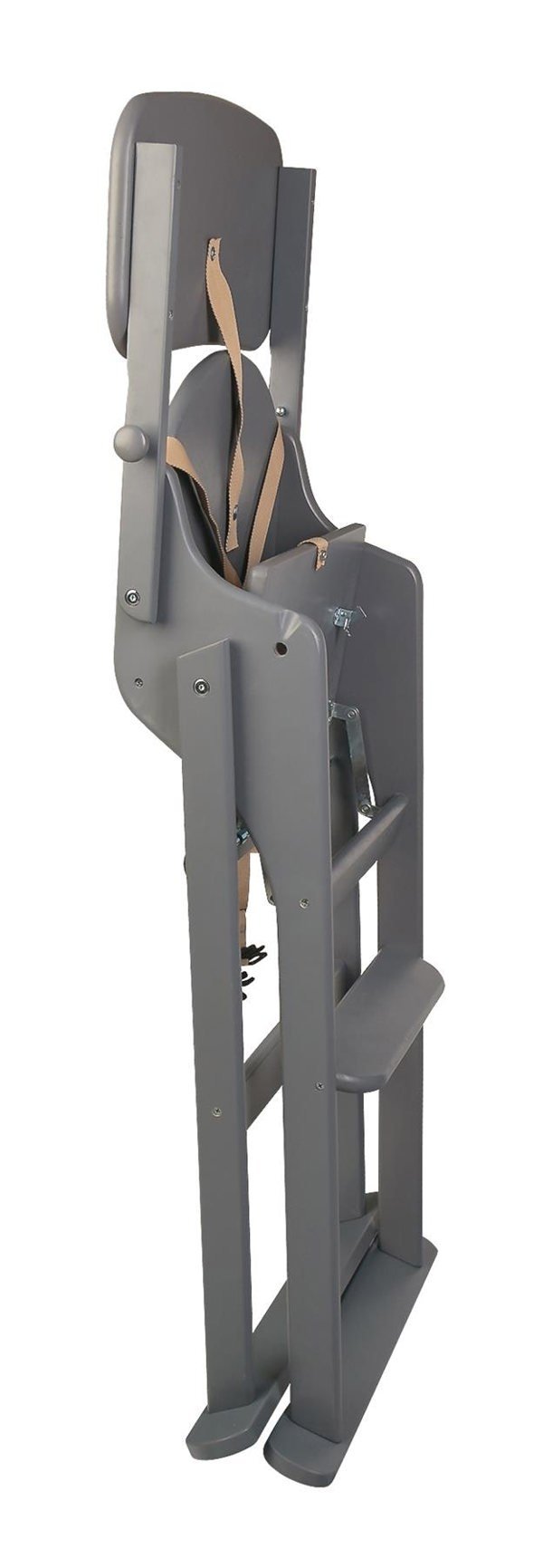 Safetots Deluxe Putaway Folding Wooden High Chair, Grey, Highchair for Baby and Toddler, Pre-Assembled