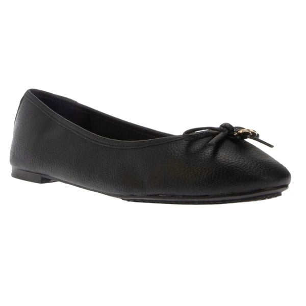 Dune London Womens/Ladies Harpington Leather Ballerina Flats - Black