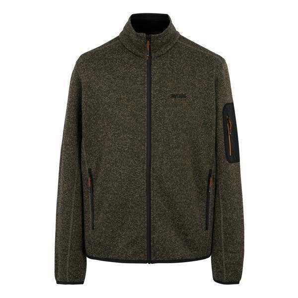 Regatta Mens Newhill Marl Full Zip Fleece Jacket - Olive Night - 