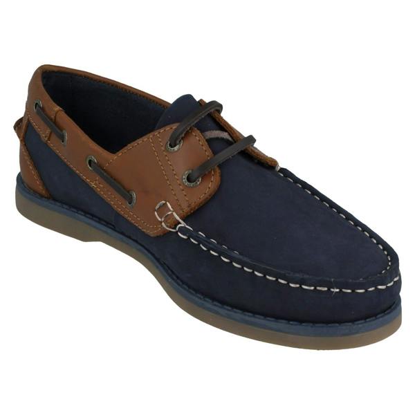 Hush Puppies Mens Hush Puppies Casual Lace Up Deck Shoes Wilson Boat Shoe