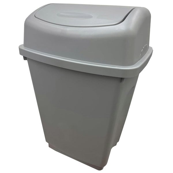 25L & 50L Home Kitchen Office Plastic Waste Bins With Swing Lids