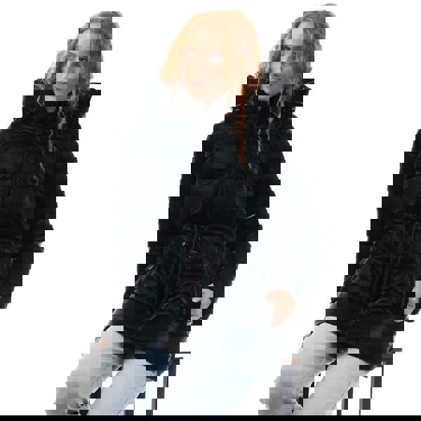 DKNY Womens/Ladies Drawcord Puffer Jacket - Green - 