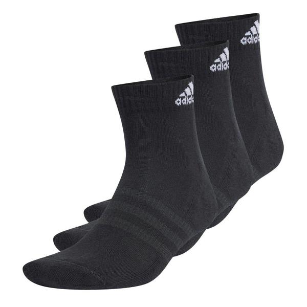 Adidas Womens/Ladies Ankle Socks (Pack of 3) - Black - 