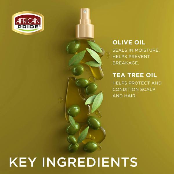 african pride olive miracle growth oil​ excellent for skin, body, and nail health. Growth oil is also great as a hot oil treatment.