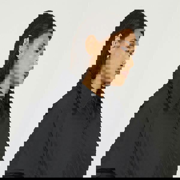 Brave Soul Black Cropped Oversized Raglan Sleeve Padded Jacket - Black Image 4