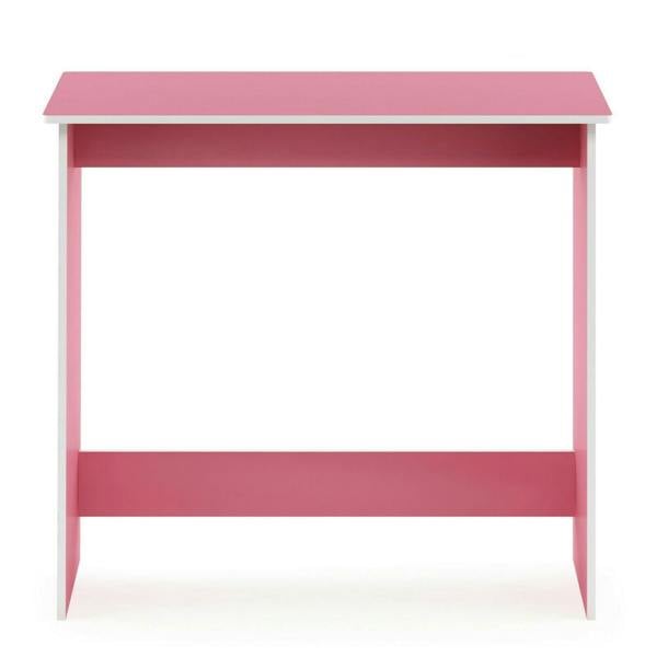 WALPLUS Contemporary Table | Simplistic Study Table, Pink/White with Functional Design
