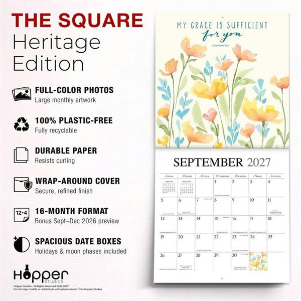 Faith Calendar 2027, Wall Calendars, Month To View, Lifestyle, Gift