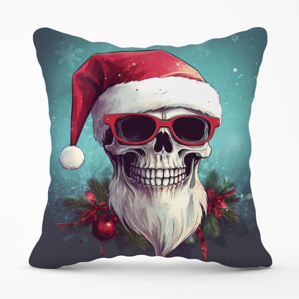 Warren Reed Santa Skull Splashart Cushions