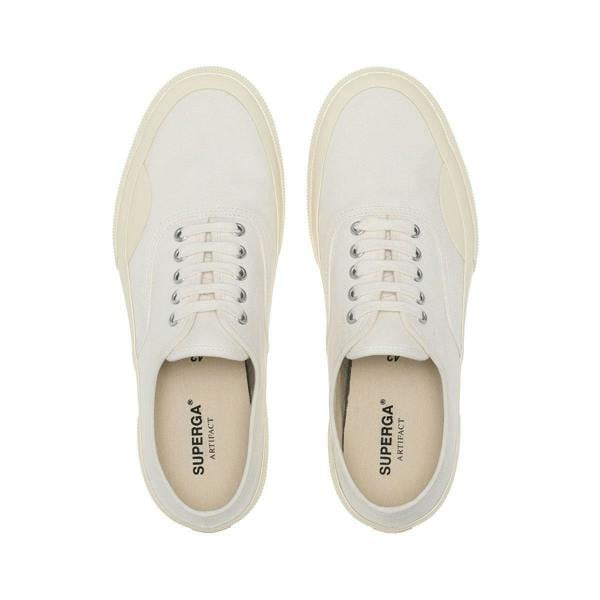 Superga Unisex Adult 2430 Deck Canvas Trainers - White/Off White - 