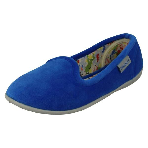 Padders Ladies Padders Slip On Textile Slippers - Albertine