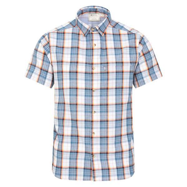 Mountain Warehouse Mens Cotton Shirt - Bright Blue - 