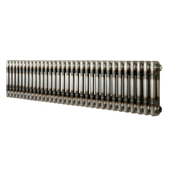 Monstershop Traditional 2 Column Radiator - 300 x 1460mm - Raw Metal