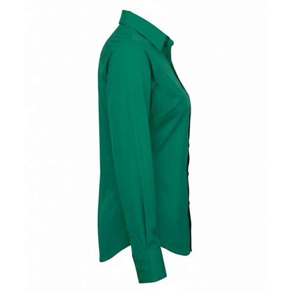 Premier Womens/Ladies Poplin Long-Sleeved Blouse - Emerald