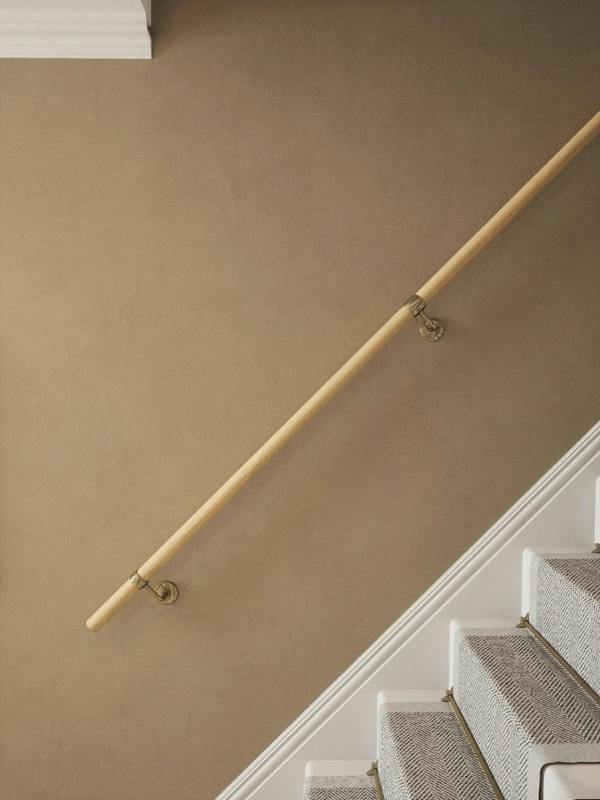 Handrails Direct Arden Natural Pine Straight Flight Handrail