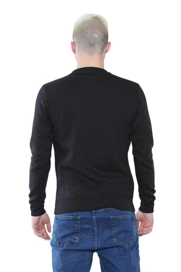Men's Classic Black Sweatshirt - Casual Comfort and Stylish Fit - Elaina Fashion