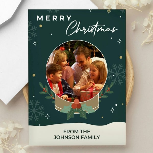 Personalised Memento Company Personalised Photo Upload Christmas Card