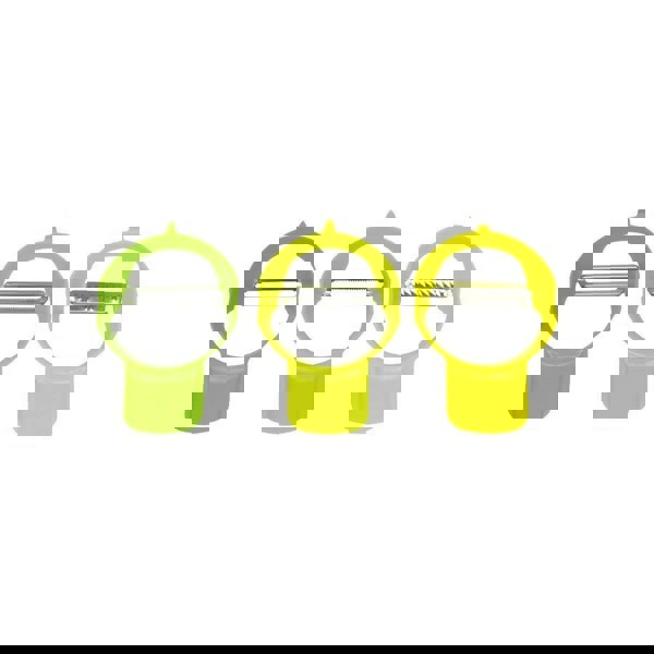 CALITEK Peeler Set of 3 Stainless Steel Blade with Nesting Design Multicoloured