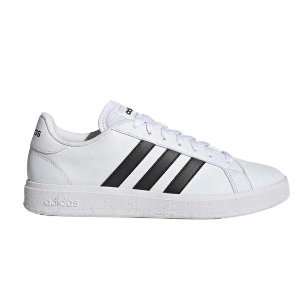 Adidas Mens Grand Court Base 2.0 Trainers - White/Black - 