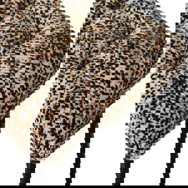 Artisan Furniture Leopard Print Curved Bench