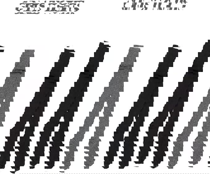 KAV Girls Tights - Simple and Smooth Cotton Tights for Children - Skin-Friendly Bottoms Tights for Everyday Casual Wear, Indoor and Outdoor