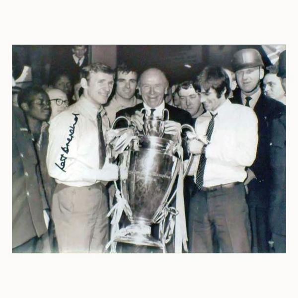 Paddy Crerand signed 10x8 photo — Standard Framing