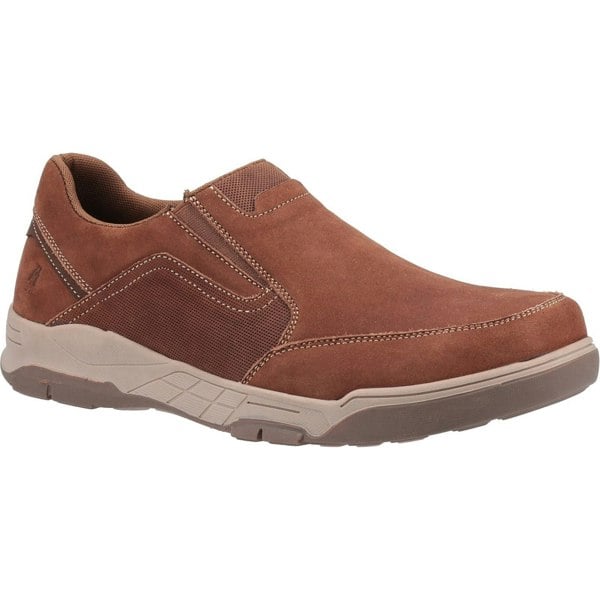 Hush Puppies Mens Fletcher Leather Shoes - Tan