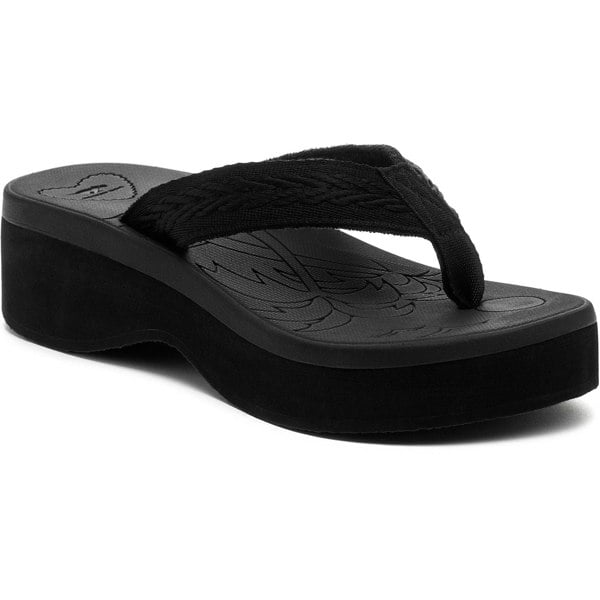 Rocket Dog Tizzy Webbing Textile Women's Black Sandals