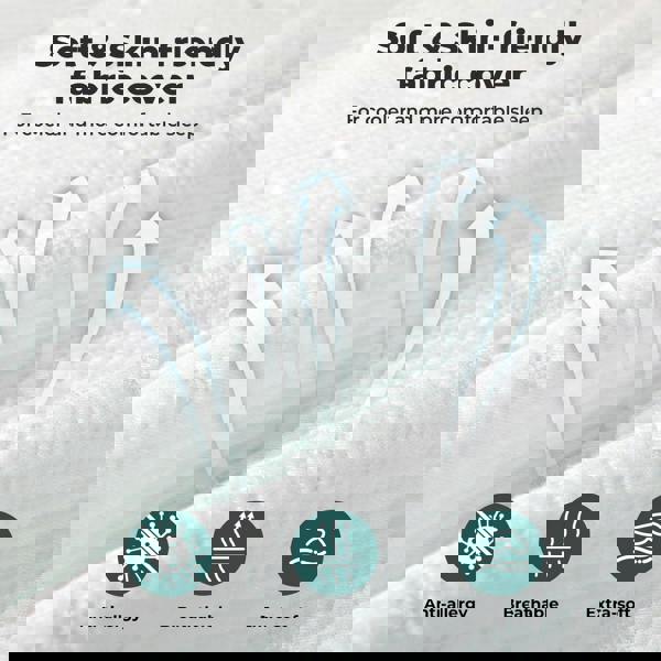 Lavio Single Bed Mattress Topper 5cm Memory Foam Pressure Relief Washable Cover