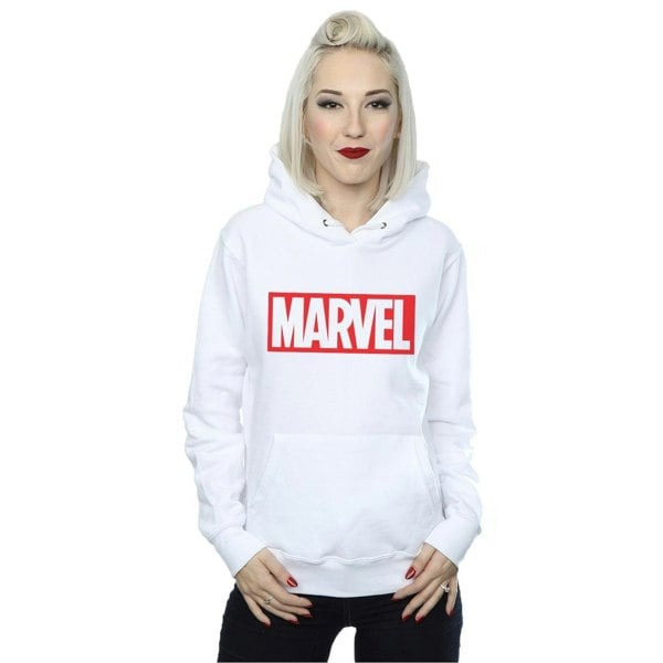 Marvel Comics Womens/Ladies Classic Logo Hoodie - White