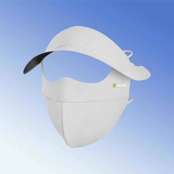 Anniou Vinyl Brim Sun Shield Mask - Light Grey