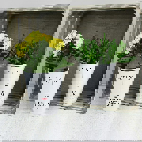 Personalised Memento Company Personalised 'Mr Face' Plant Pot