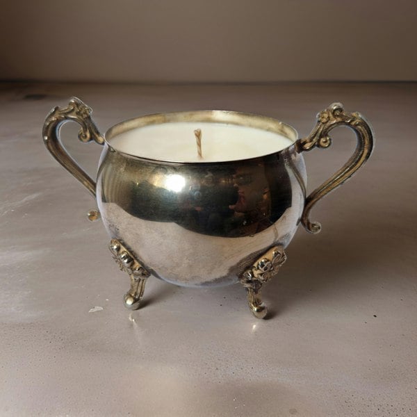 Repurposed Vintage Sugar & Creamer Bowl Candles