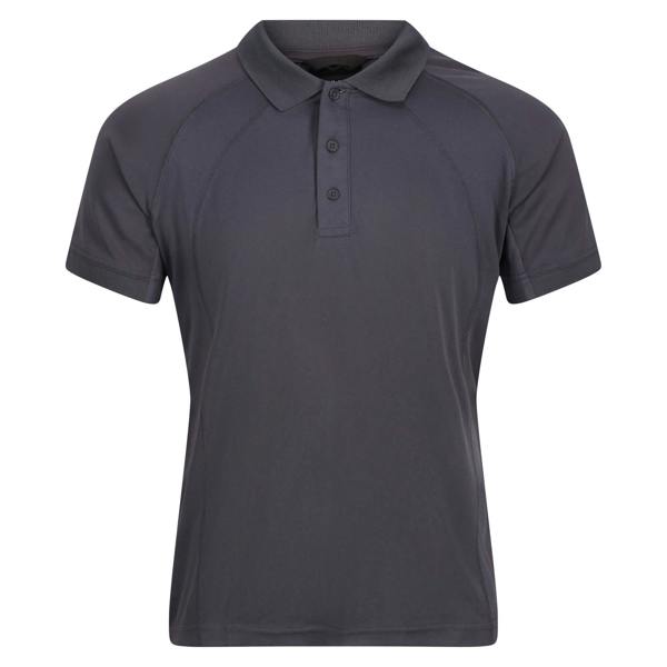 Regatta Hardwear Mens Coolweave Short Sleeve Polo Shirt - Iron - 