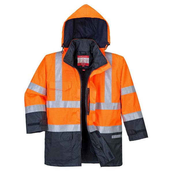Bizflame Rain Hi-Vis Constrast FR Jacket Portwest