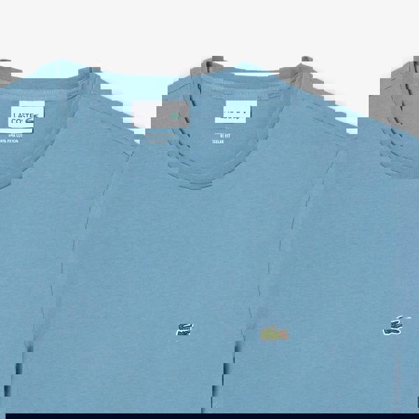 Lacoste Mens Pima Cotton T-Shirt - Light Blue - 