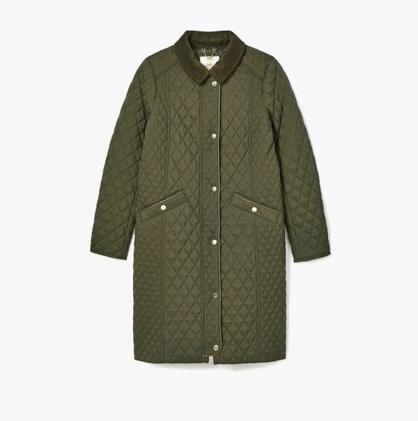 Joules ROSEWELL LONG Womens Coat Green
