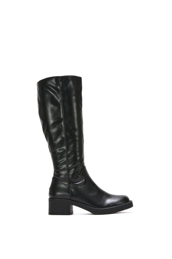XY LONDON Knee High Equestrian Style Biker Riding Boots