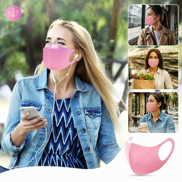Aquarius Pink Face Mask Reusable Washable Breathable Adult Mask Protection Cover