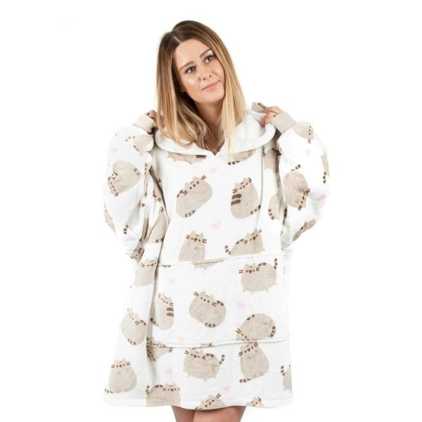 Pusheen Womens/Ladies Oversized Hoodie Blanket - White