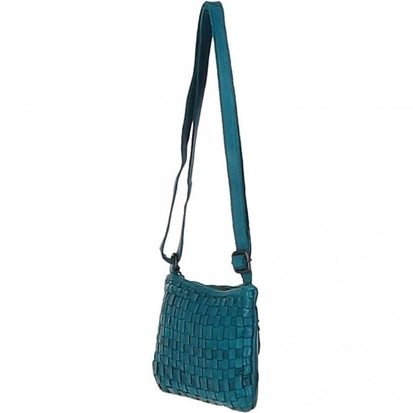 Ashwood Vintage Woven Leather Crossbody Bag
