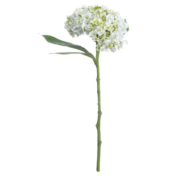 Wyld Haus Set of 3 Artificial Flowers White Lace Cap Hydrangea Stems