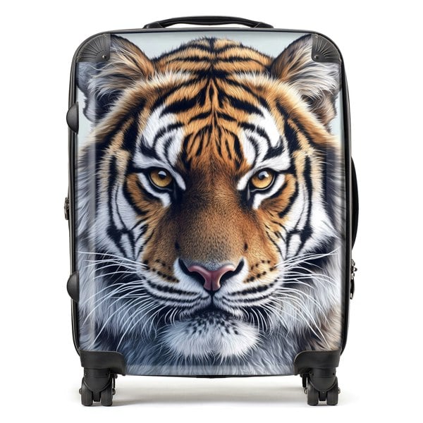 Warren Reed Tiger Face Design Suitcase