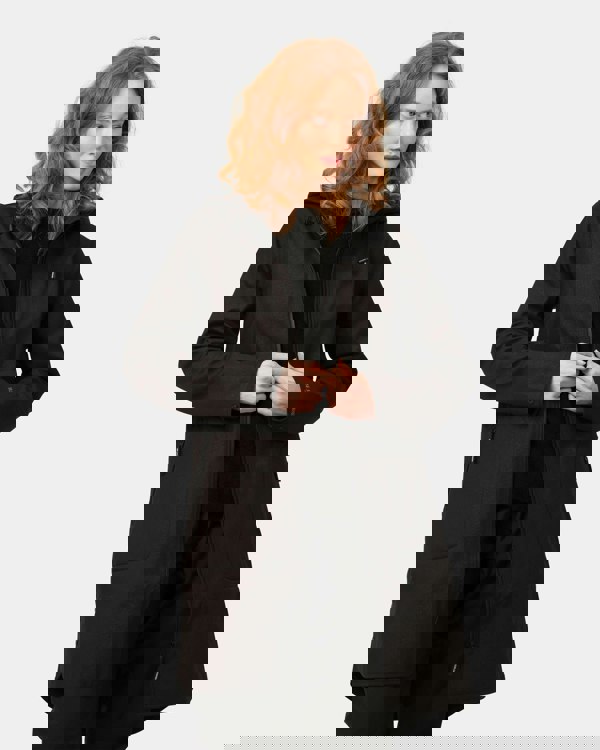 Ilse Jacobsen Rain Womens A-Line Softshell Raincoat - Black 001