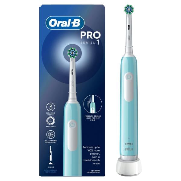 Oral-B Pro Series 1 Blue Electric Toothbrush, Designed By Braun