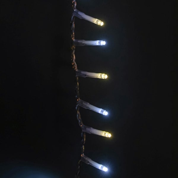 Samuel Alexander 25m 1000 LED TreeBrights Christmas String Lights with Timer in White & Warm White on Clear Cable