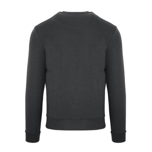 Aquascutum Mens Lettering Crew Neck Sweatshirt - Antracite - 