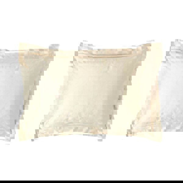 HOMESCAPES Organic 400 TC Egyptian Cotton Sateen Oxford Pillowcase, Standard Size