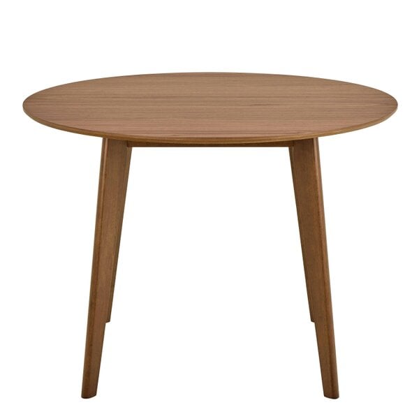 Wyld Haus Saffron Round Walnut Wood Effect Dining Table
